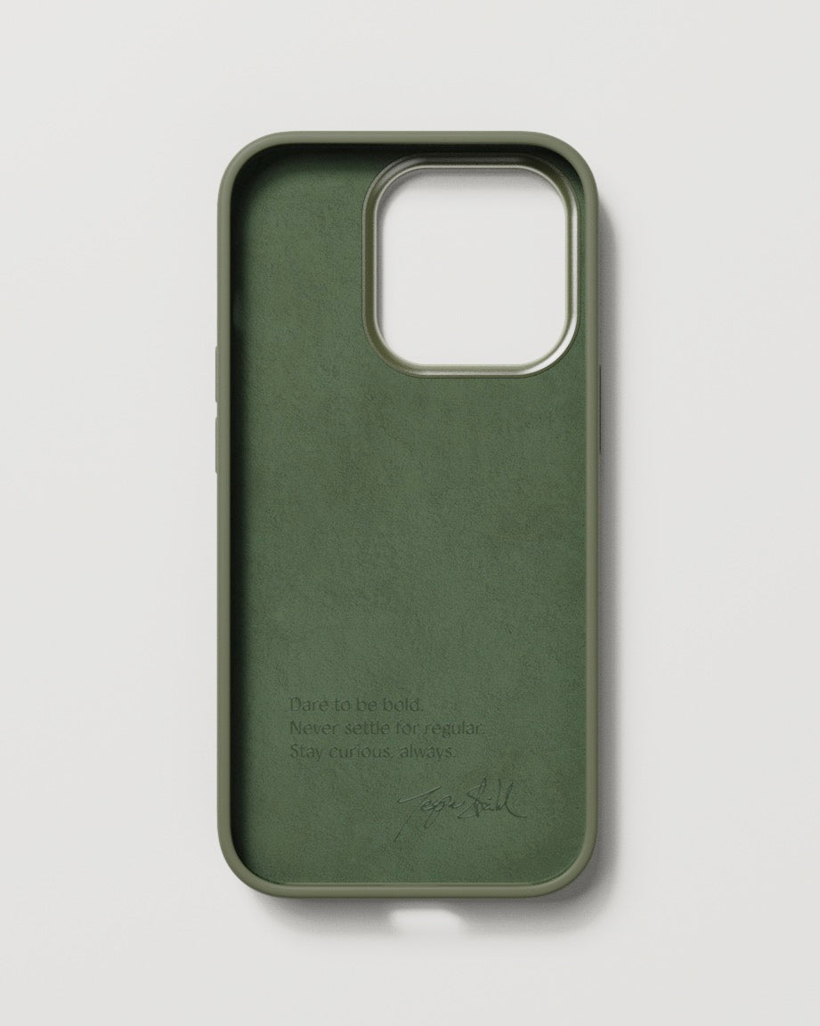 Bold Case - iPhone 14 Pro - Linen Beige & Olive Green
